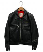 Lewis Leathers レッド ダブルライダースジャケット　ポールスミス Lewis Leathers × Paul Smith RED EAR ルイスレザー ポール
