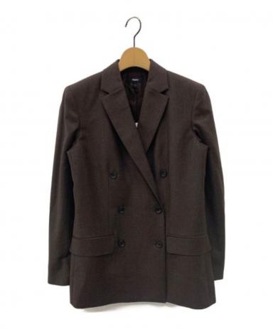 theory Sleek Flannel Boxy DB JKT