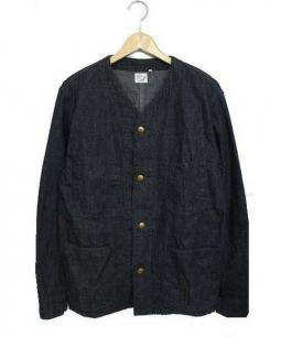オアスロウ　ノーカラージャケット　ウール　サイズ2（M） オアスロウ ノーカラージャケット ウール サイズ2（M）