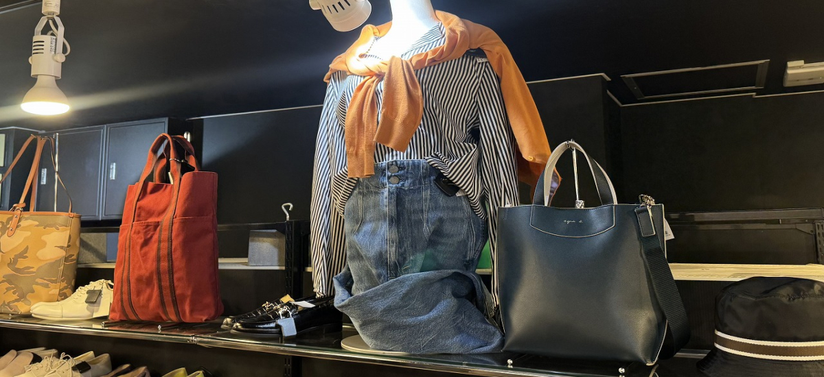 充実のインポート・キャリアブランドコーナー。
