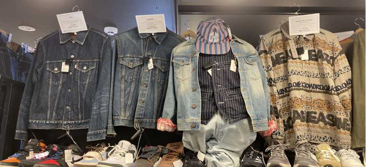 王道アメカジコーナー。定番ブランドからヴィンテージ物まで幅広くお取り扱いがございます。