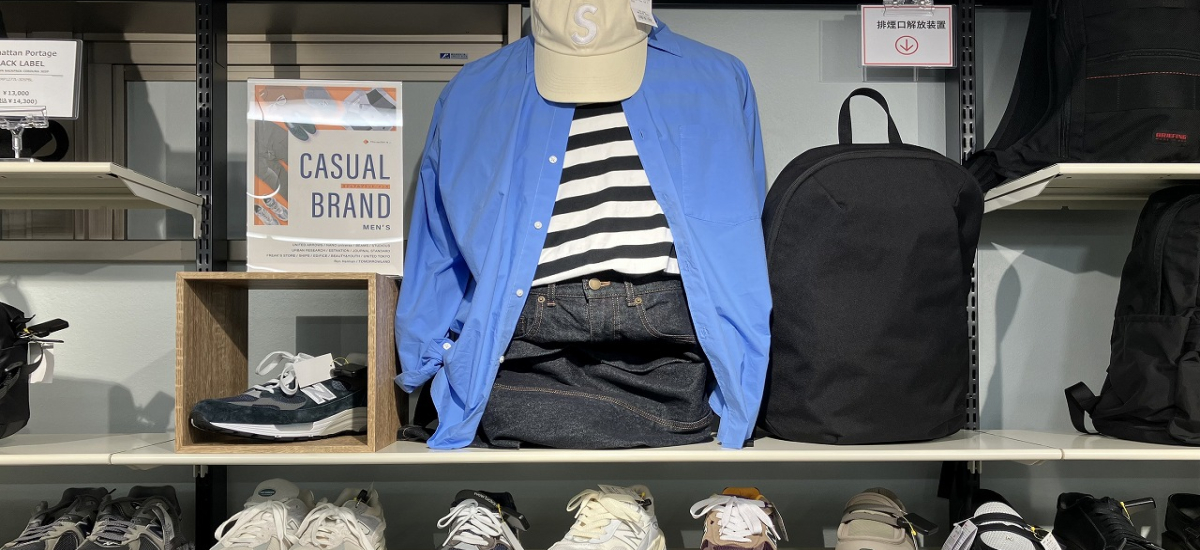 メンズカジュアルブランドコーナー