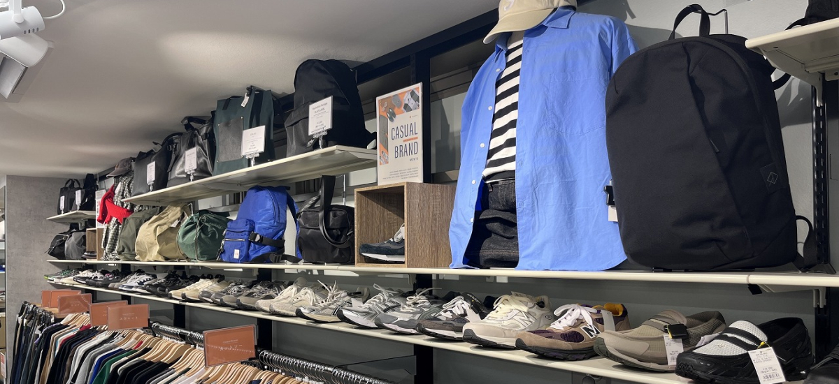 メンズカジュアルブランドコーナー