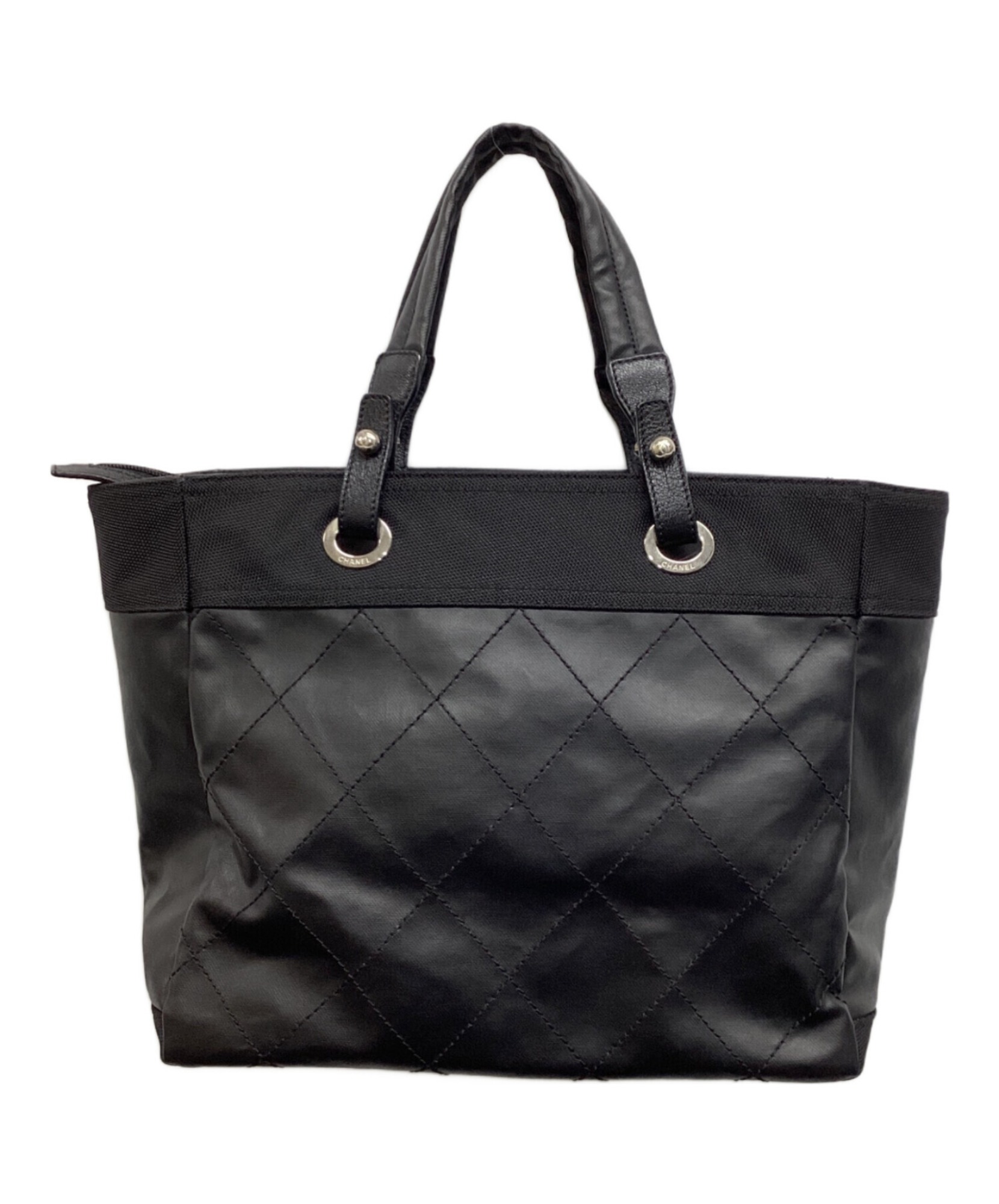 シャネル　パリビアリッツ トートバック　MM ブラック CHANEL / シャネル】パリビアリッツMMトートバッグ|雨の日も安心な