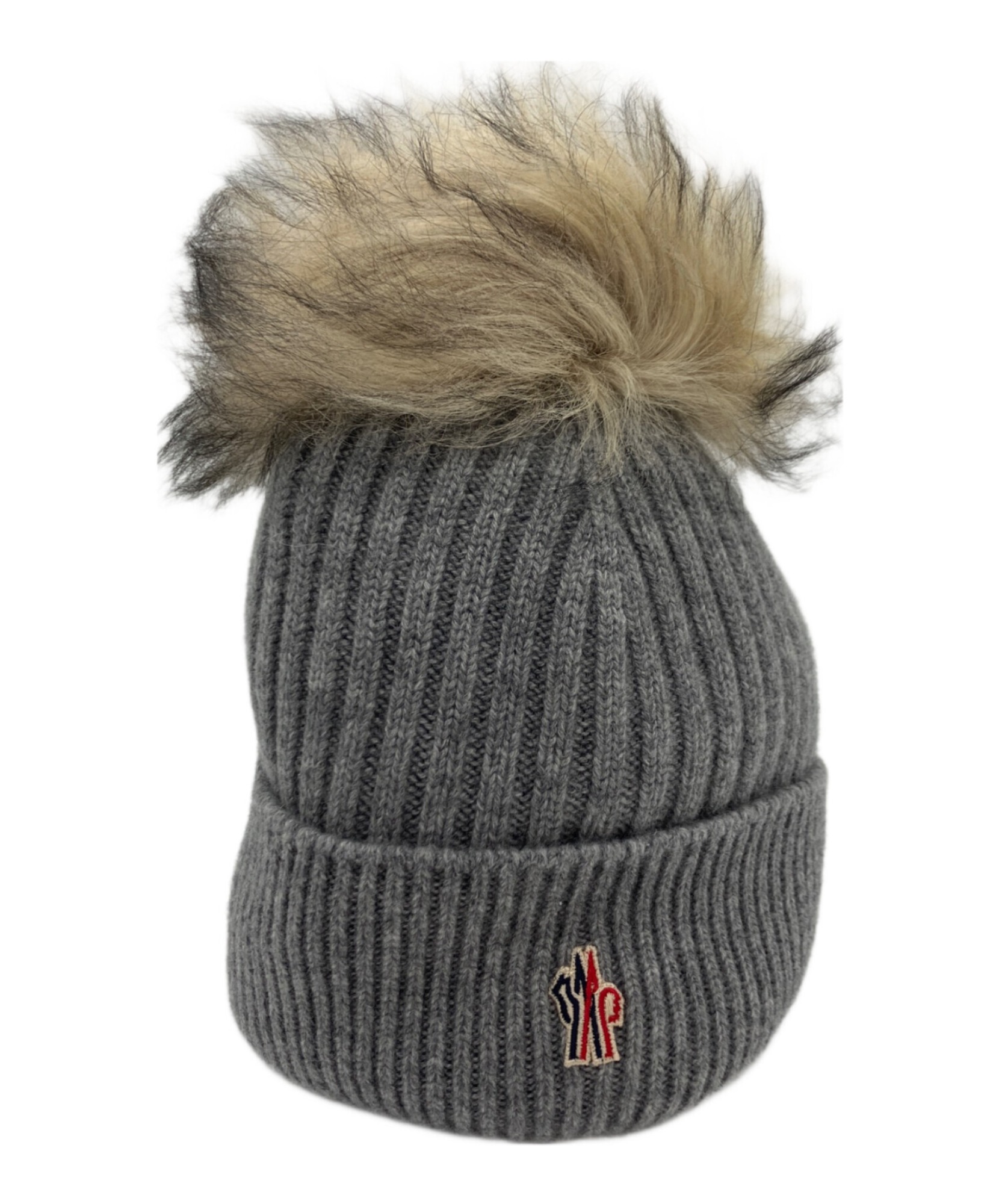 モンクレール　ニット帽　グレー MONCLER / モンクレール】BERRETTO TRICOT カシミヤニット帽 | 洗練