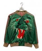 レア品！！GUCCI グッチ　フォックスカラー　コットンジャケット GUCCI / グッチ】アングリーパンサーエンブロイダリージャケット