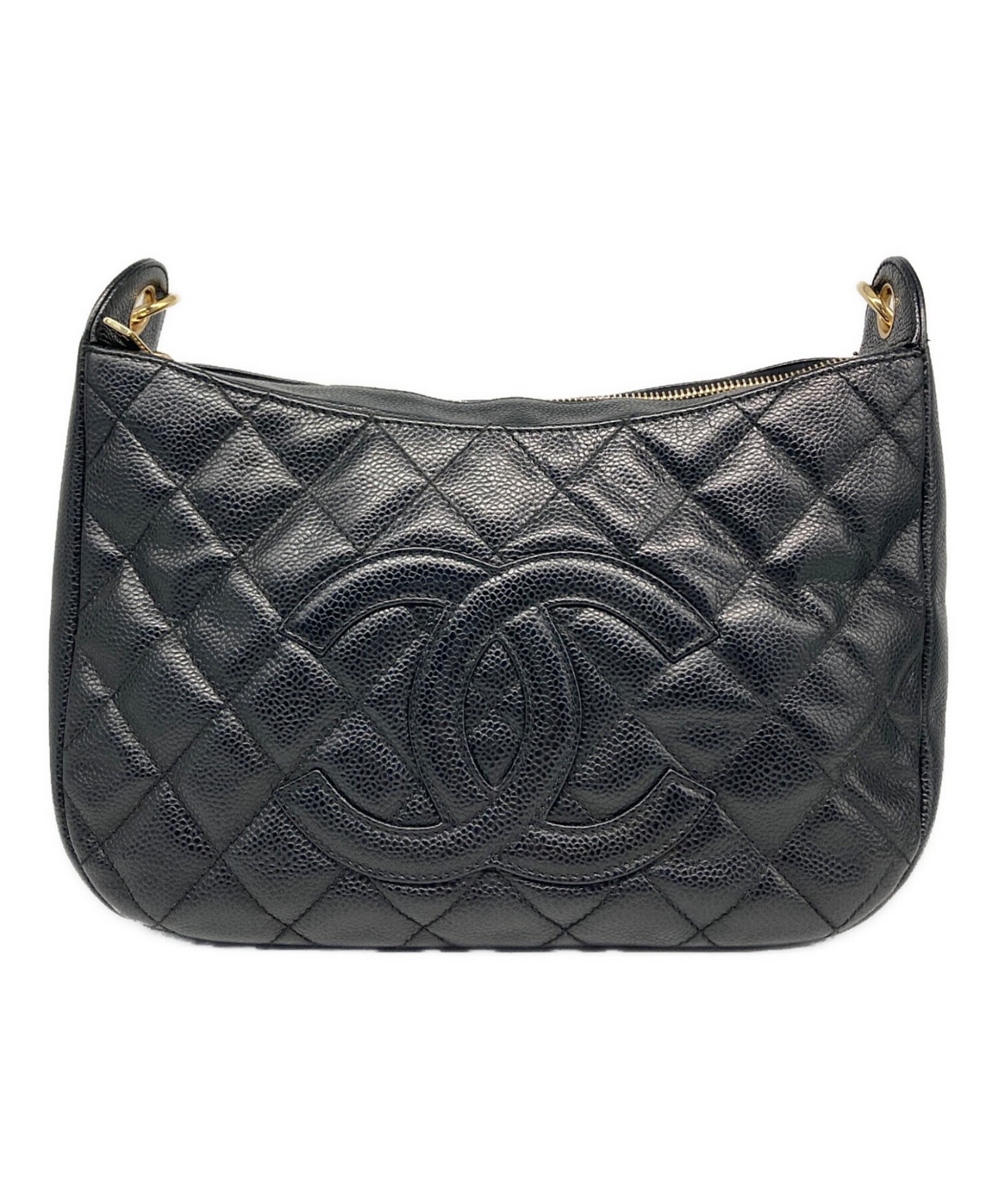 CHANEL キャビアスキン CHANEL/シャネル】キャビアスキンチェーンワンショルダーバッグ