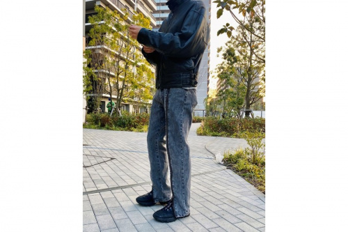 プリーツプリーズのヴィンテージディアスキンレザージャケット