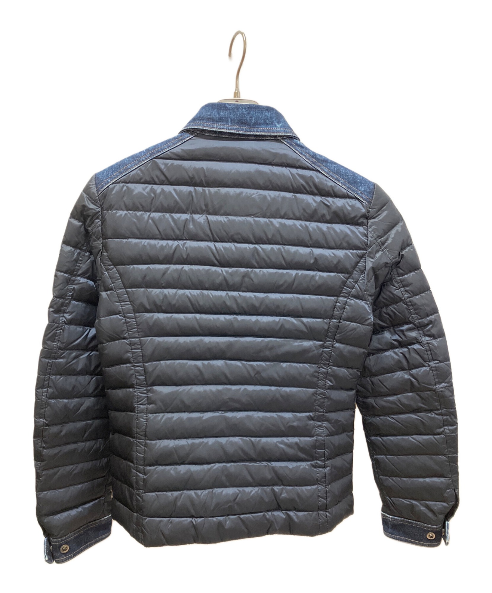 MOORER/ムーレー】 最高級「プルミュールダウン」使用のデニムナイロン