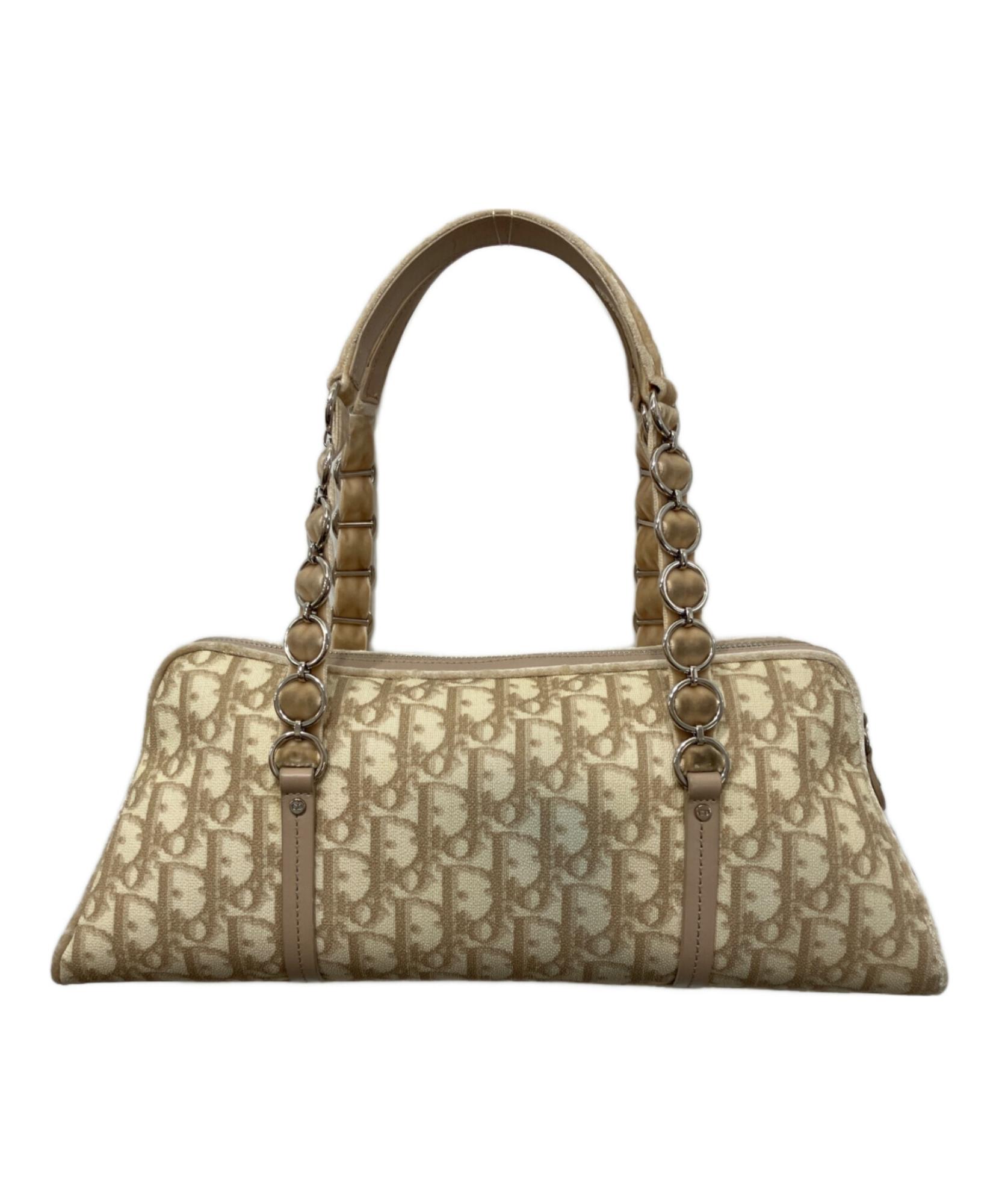 Christian Diorトロッター ロマンティック ハンドバッグ Christian Dior / クリスチャンディオール】□□トロッター柄