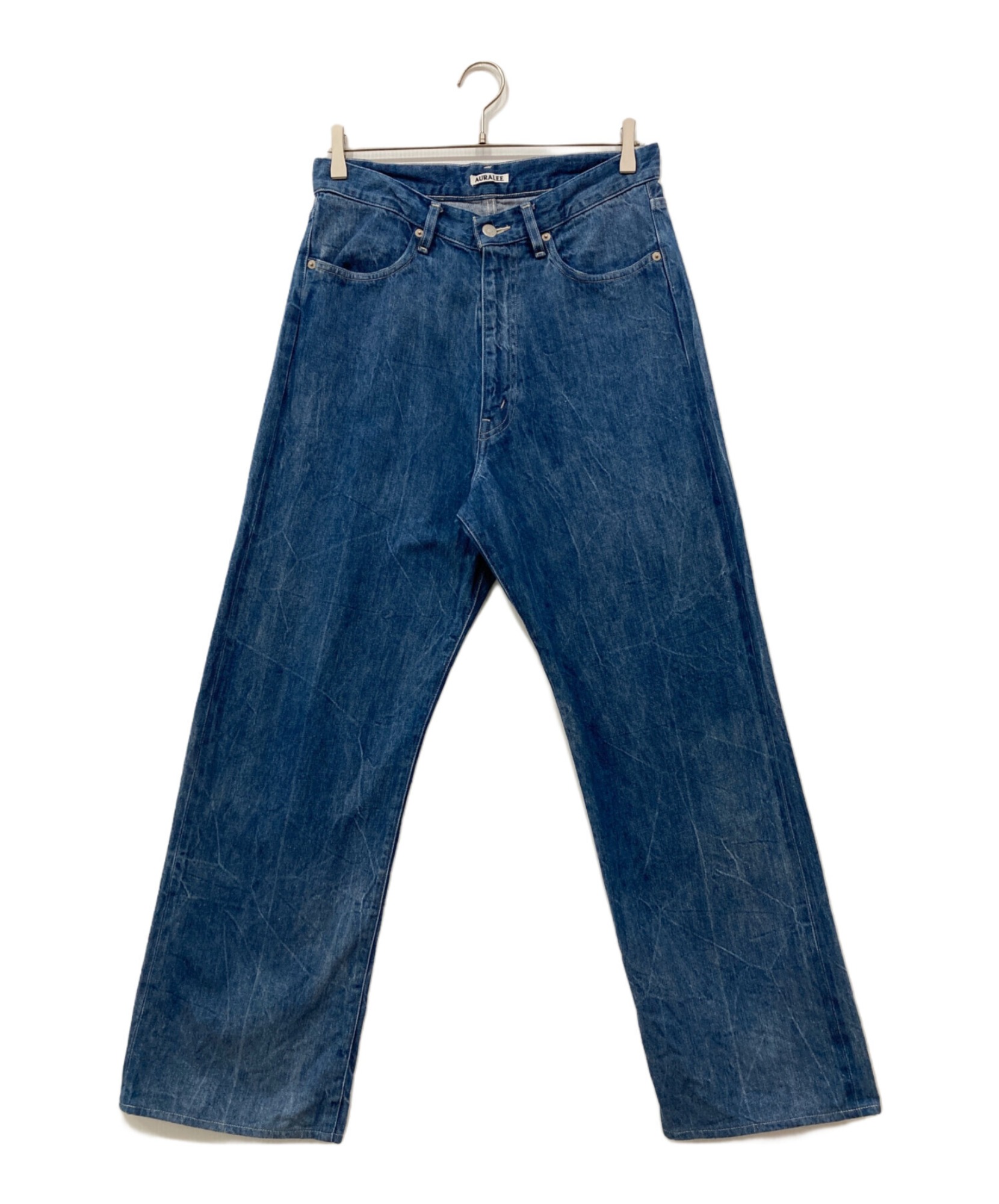AURALEE / オーラリー】SELVEDGE FADED LIGHT DENIM PANTS | 素材の 