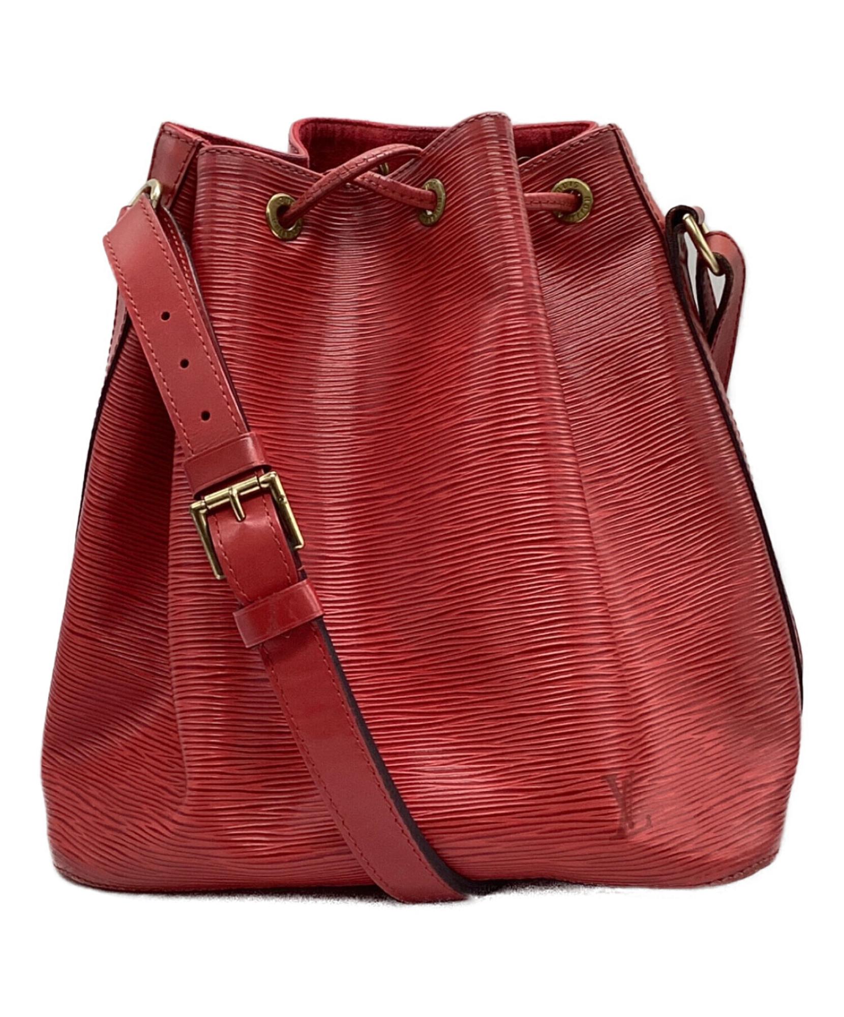 LOUIS VUITTON ルイヴィトン エピ ノエ 巾着 赤 LOUIS VUITTON / ルイ ヴィトン】エピ プチノエ 巾着ショルダーバッグ