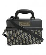 【希少・美品】クリスチャンディオール バニティバッグ トロッター柄 化粧ポーチ 中古・古着通販】Christian Dior (クリスチャン ディオール