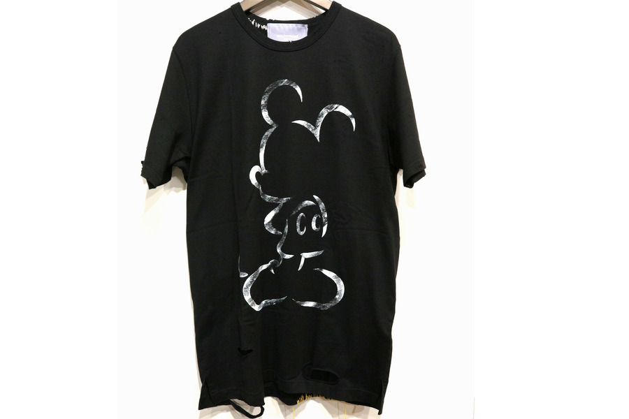 Mastermind HOMME/マスターマインドオム】ダメージ加工コラボTシャツ 