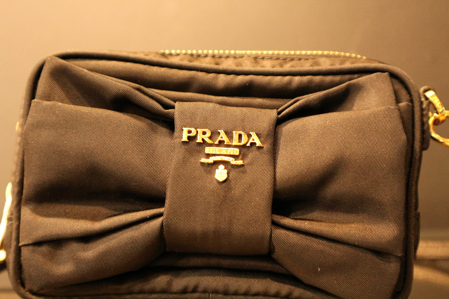 楽天市場】【バッグ】PRADA プラダ TESSUTO VELE ハトメ ミニ