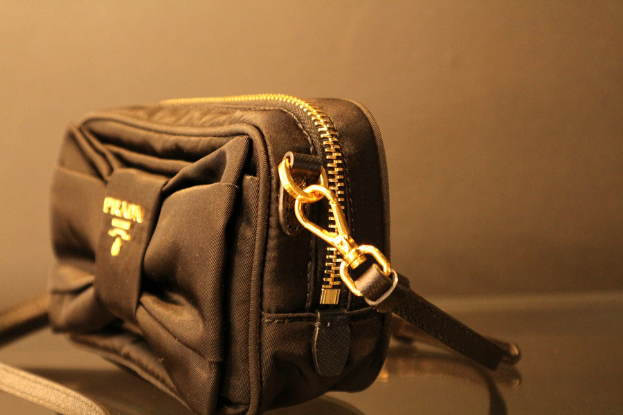 楽天市場】【バッグ】PRADA プラダ TESSUTO VELE ハトメ ミニ