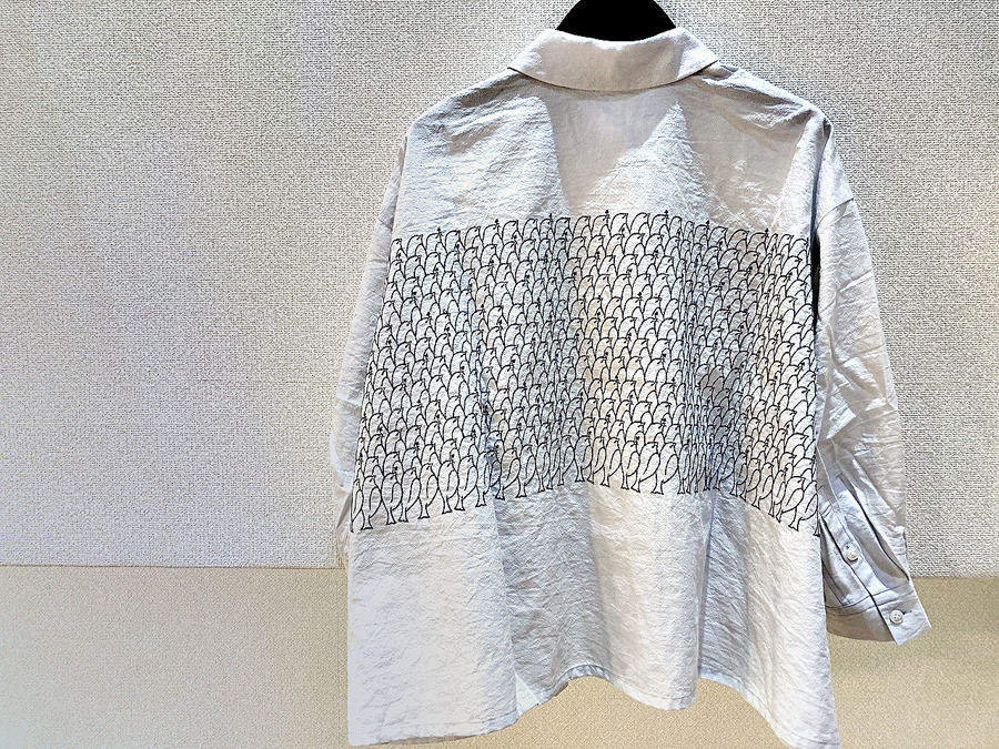 ミナペルホネン　　刺繍　トップス 定価6.8万】ミナペルホネン mina perhonen tambourine ジップアップ