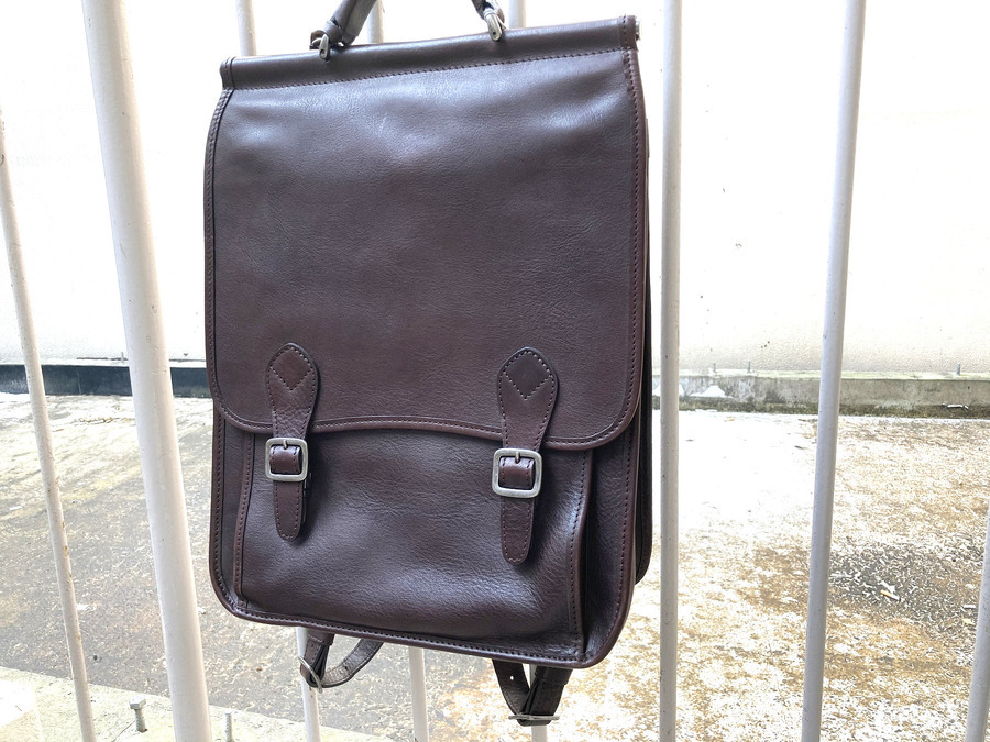 SLOW TRADITIONAL bono flap briefcase 古い BK SLOW TRADITIONAL bono flap briefcase 古い BK