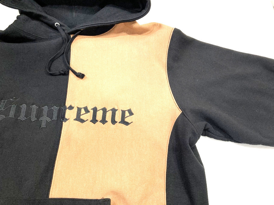 Old Half Coat 切り替えデザインブラック×ブラウン