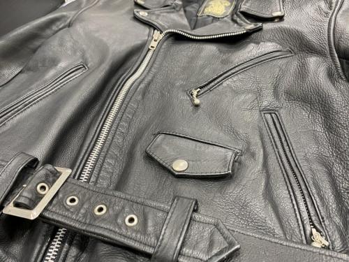 666 トリプルシックス　初期　ダブルライダース　ヴィンテージ　死神タグ 死神タグ【666 トリプルシックス】牛革レザー ダブルライダース