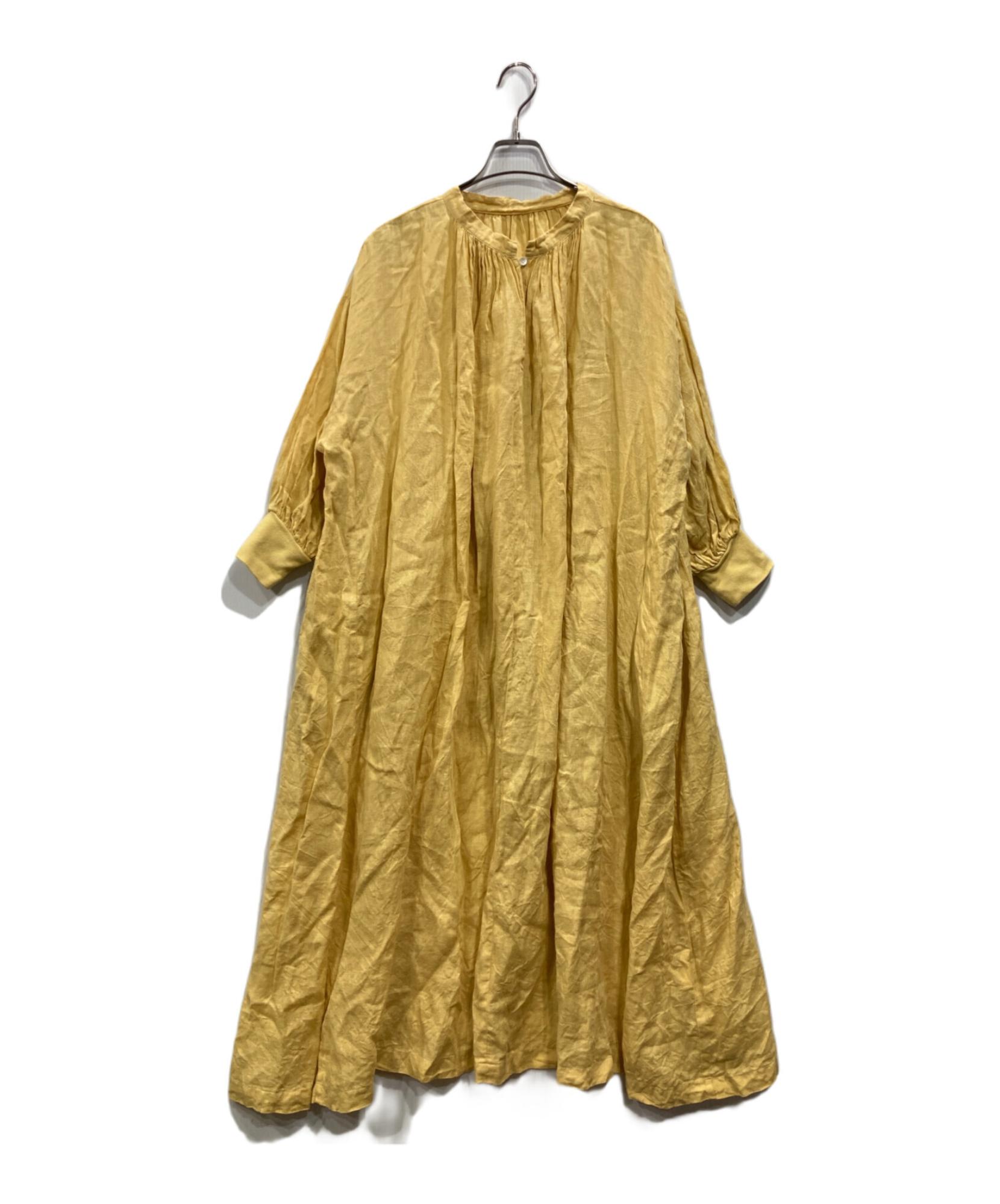 nest Robe / ネストローブ】リネンブラウスワンピース | 経年変化を