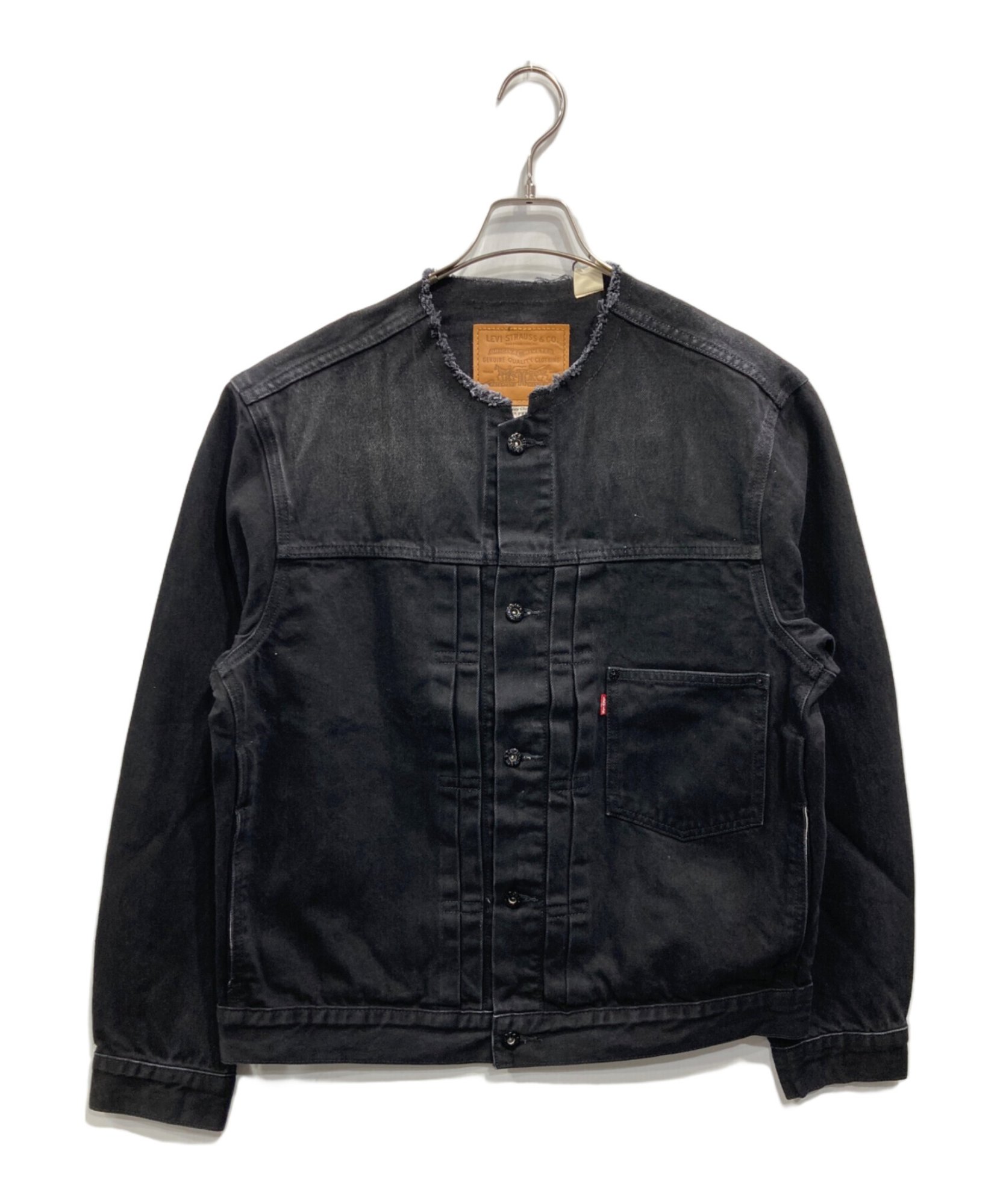 値下げ！EDIFICE別注Levi's デニムジャケット セットアップ LEVI'S × EDIFICE / リーバイス×エディフィス】別注 ノーカラーデニム