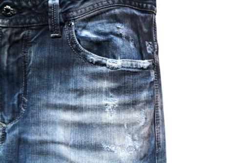 ダスト加工デニムパンツの中古