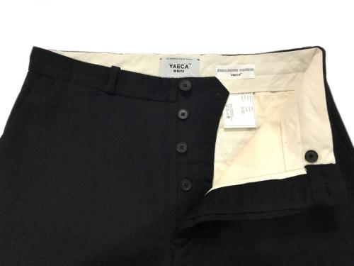 ウールリネンストレートパンツのテーパードパンツ