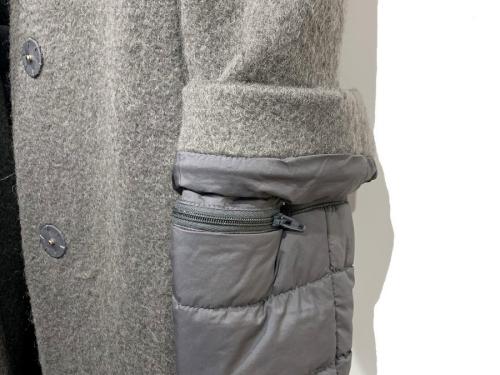 ライナー付モヘヤ混コートの古着