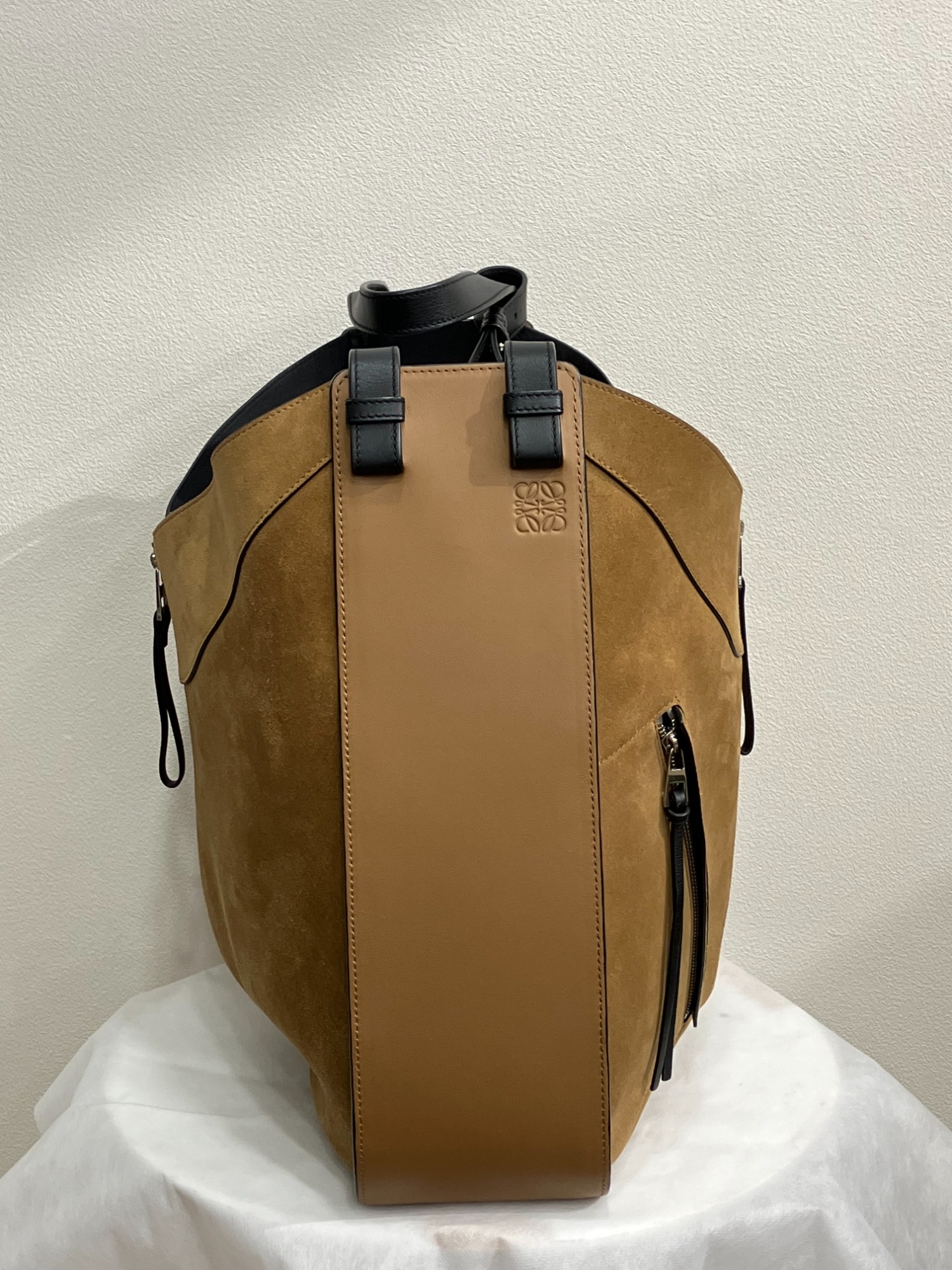 ロエベ ハンモック ラージ 2way レザー スウェード トートバッグ