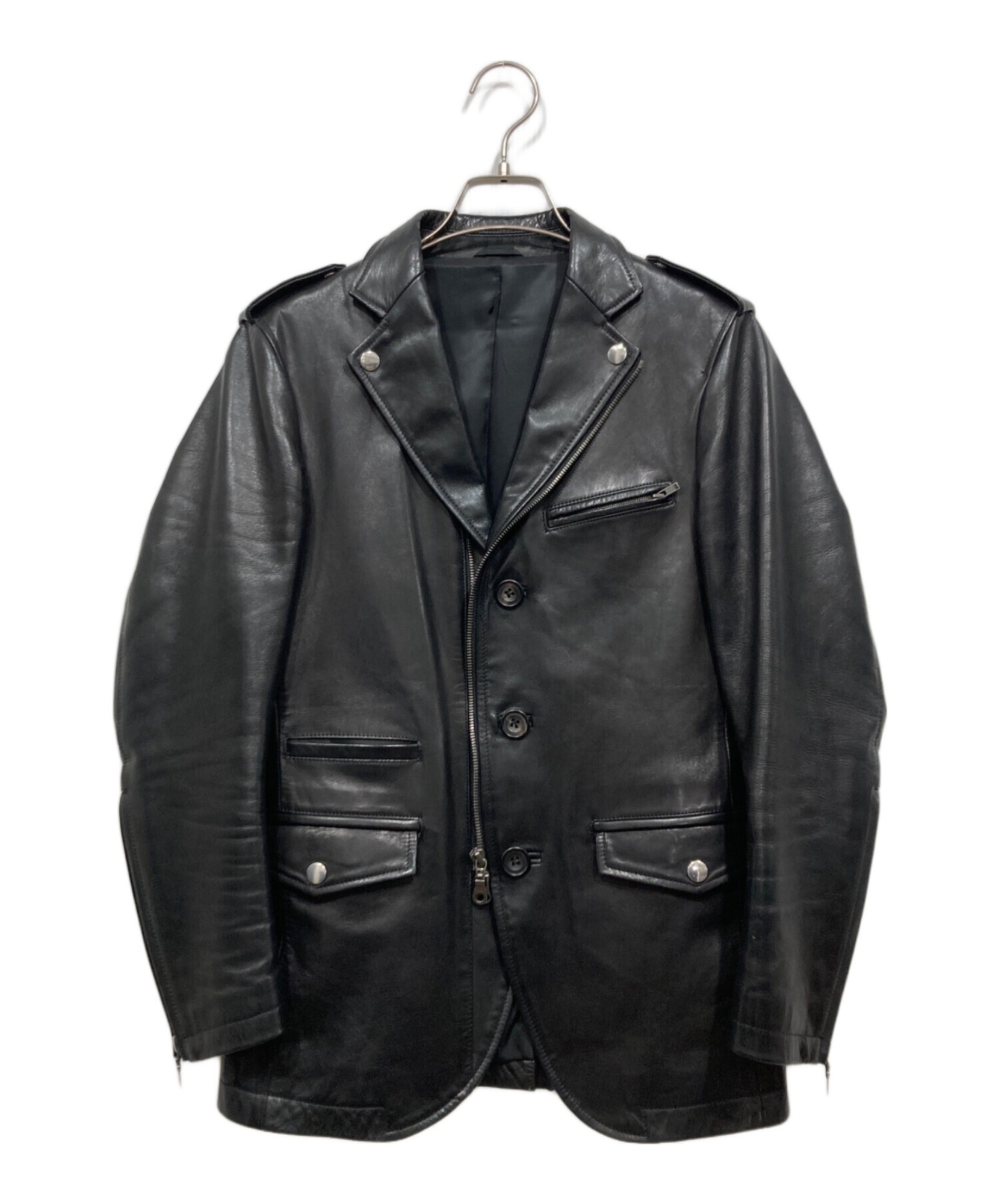 wjk ホースレザーシングルライダース HYSTERIC GLAMOUR（ヒステリックグラマー）の「ホースレザー シングル