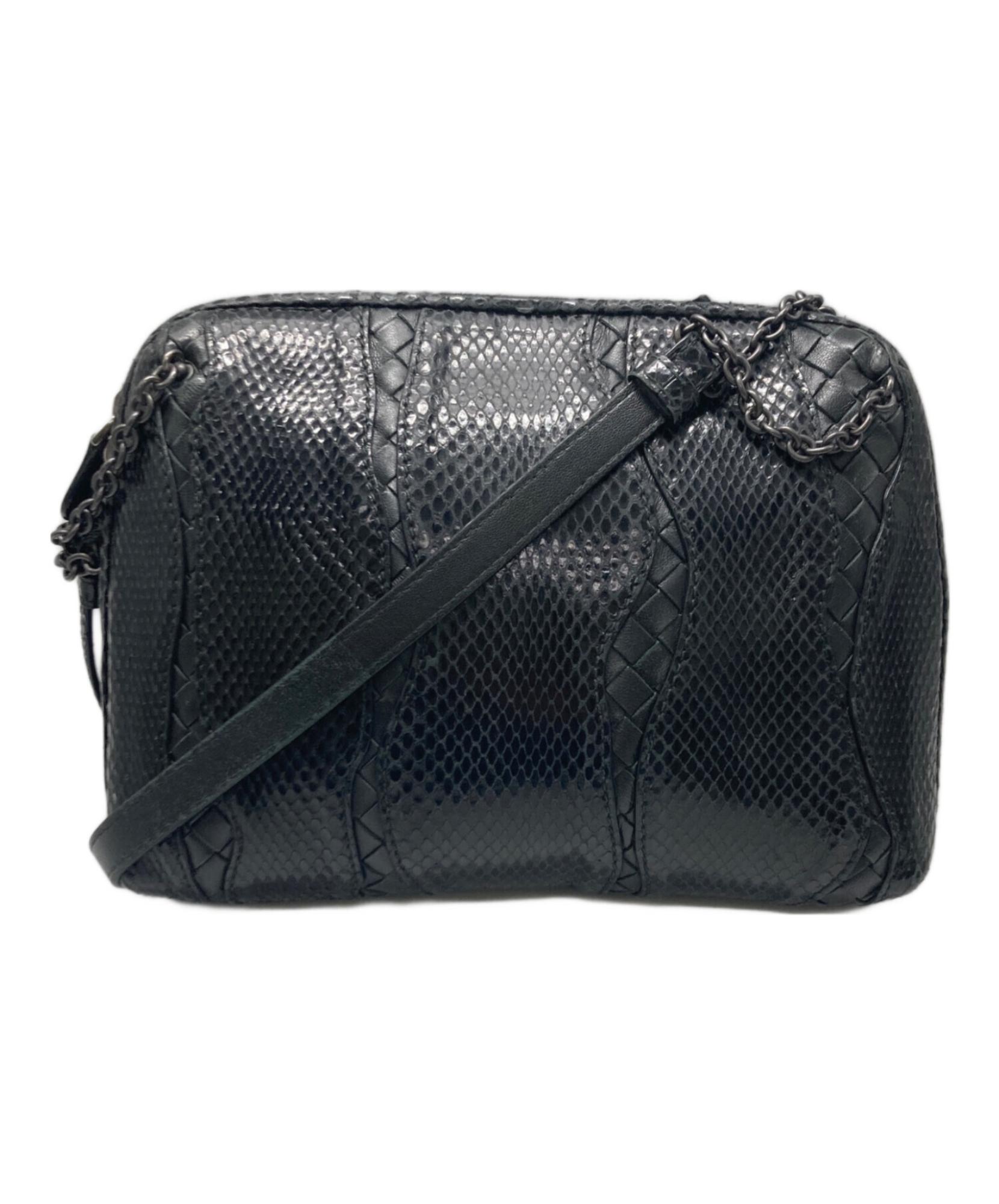 BOTTEGA ボッテガ ショルダー バッグ パイソン スパンコール BOTTEGA 