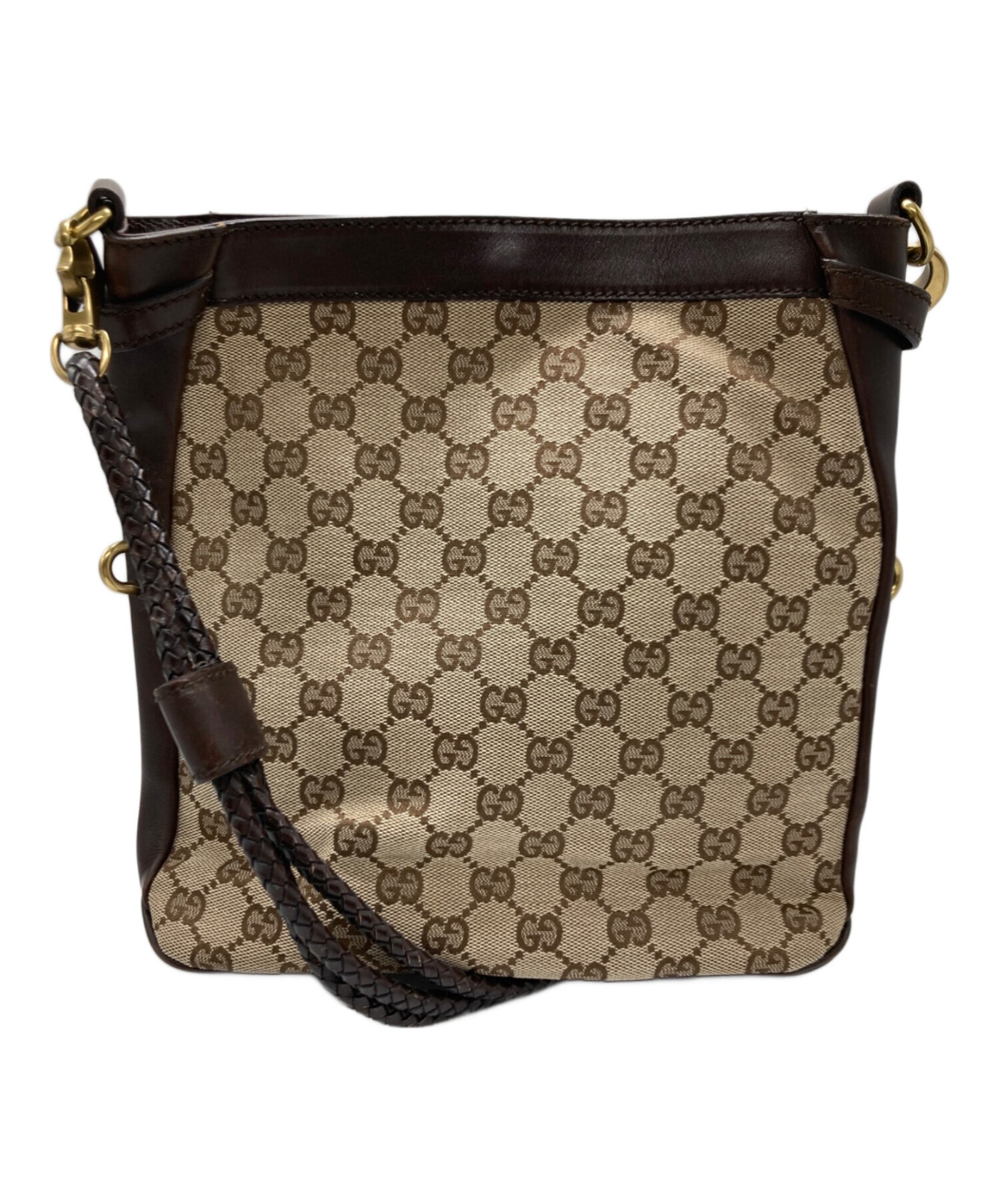定番】GUCCI グッチ ショルダーバッグ GGキャンバス ブラウン 人気 