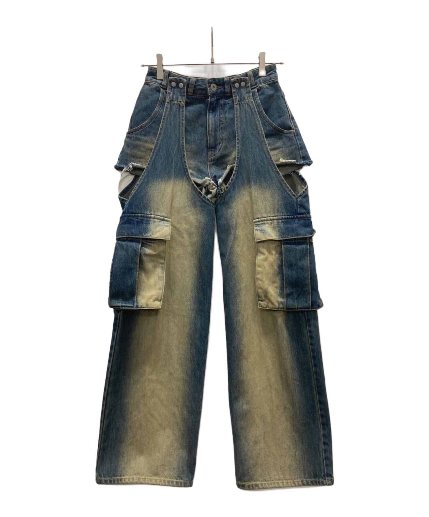 SPIRALGIRL / スパイラルガール】2WAY カーゴオーバーダイデニム