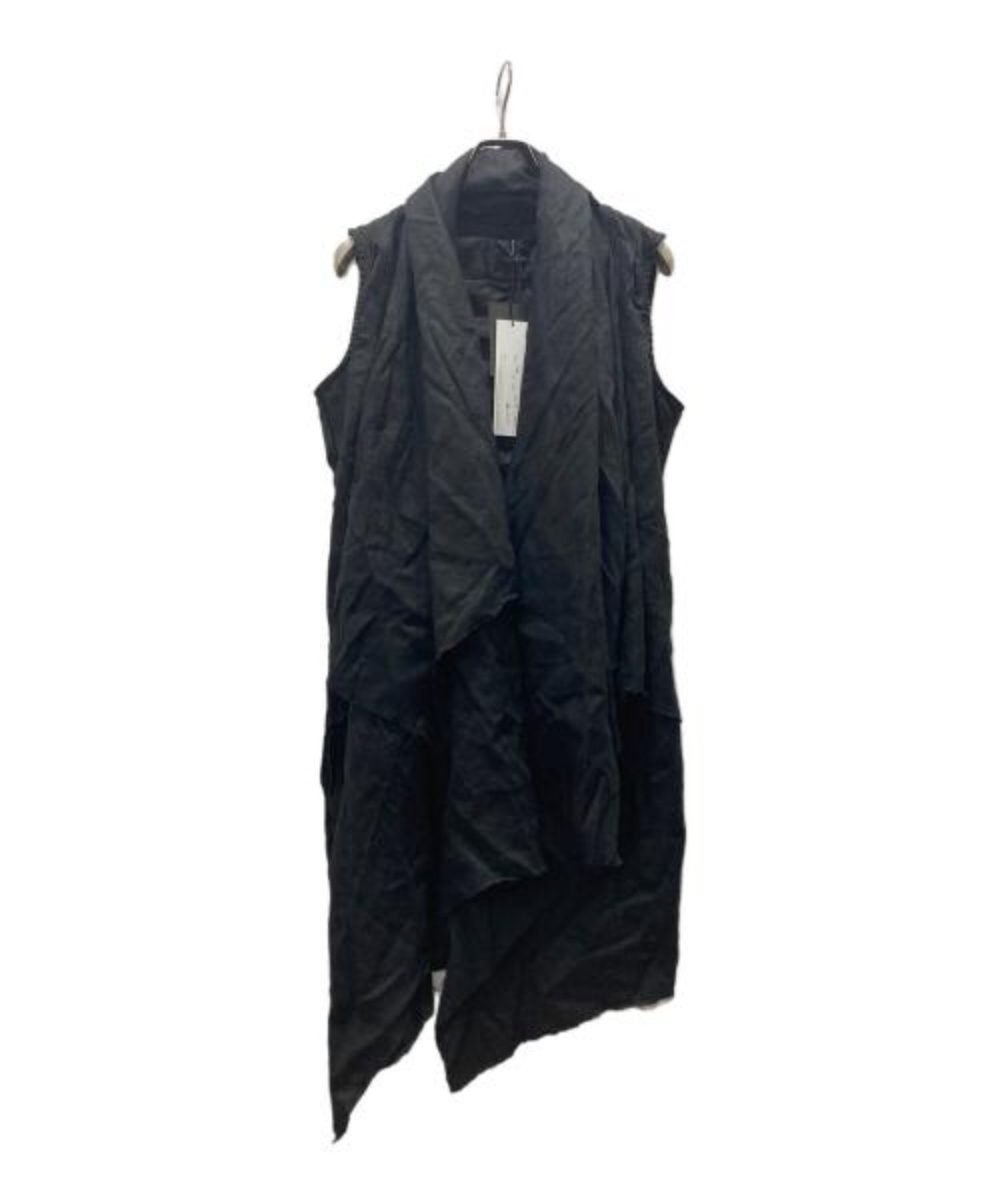 yasuyuki ishii ノースリーブコート Yasuyuki Ishii / ヤスユキイシイ】ショールカラー スリーブレス