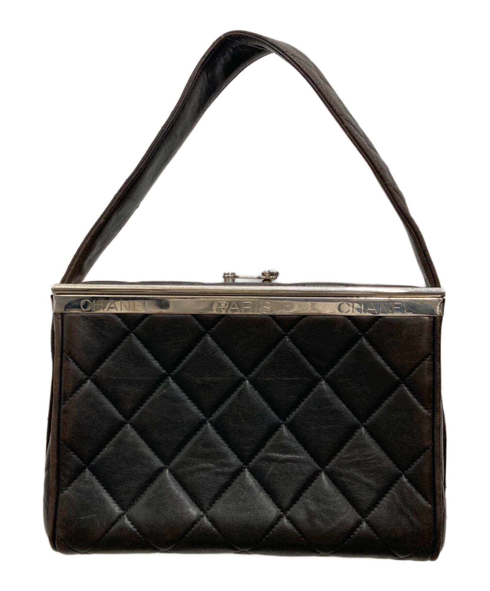 CHANEL シャネル ハンドバッグ マトラッセ バニティ スクエア ブラック 