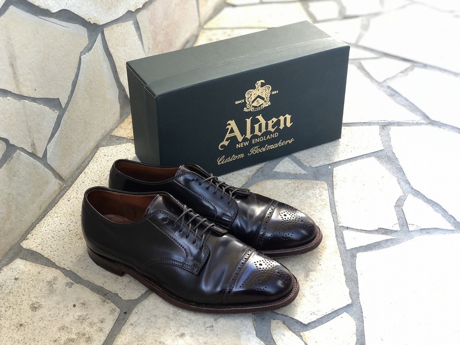 Alden 8.5D オールデン コードバン ストレートチップ