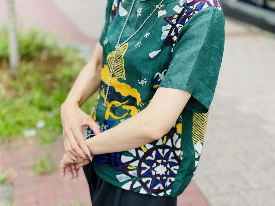 買取強化中】45R/フォーティファイブアールよりアプリカンプリント  