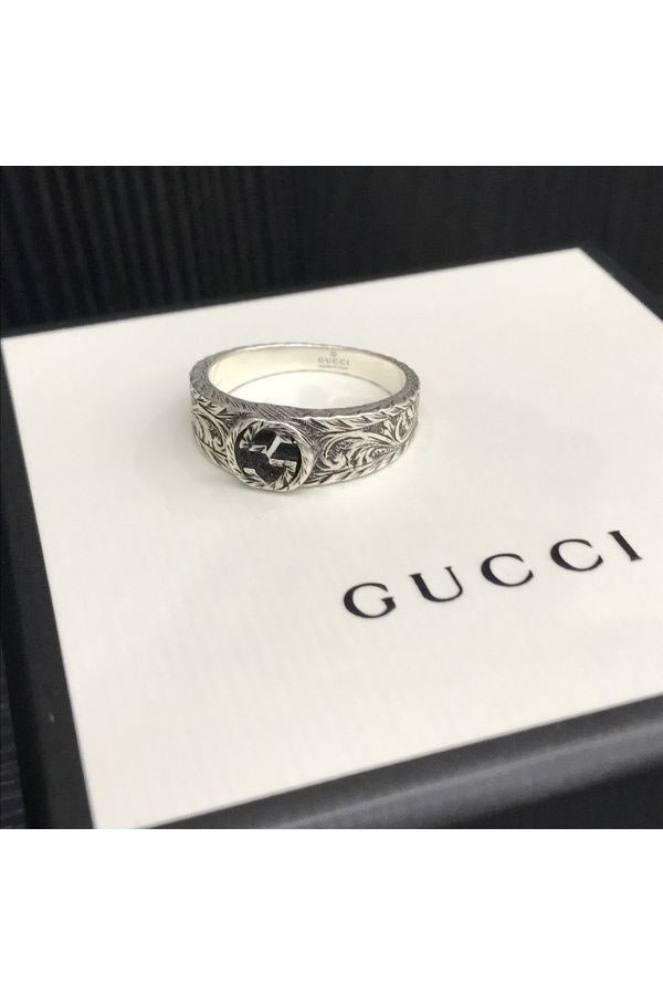 特別セーフ GUCCI/グッチより、インターロッキングG/シルバーリングを買取 アクセサリー