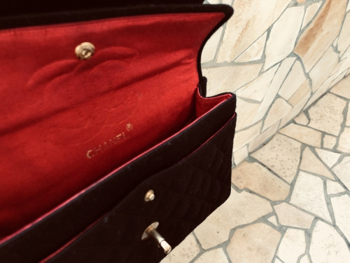 ダブルフラップマトラッセチェーンショルダーバッグのココマーク