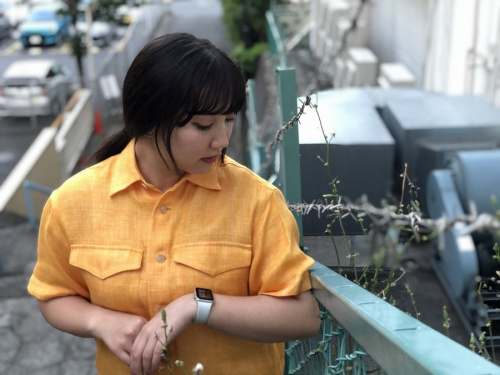 LINEN DOUBLE FACE HALF SLEEVEDの20SS