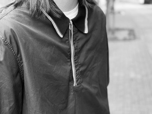 エルメスのハーフジップS/Sシャツ