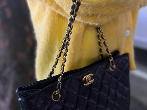 キャビアスキンキルティングトートバッグの買取強化