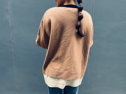 クルニの21AW レイヤードカーディガン