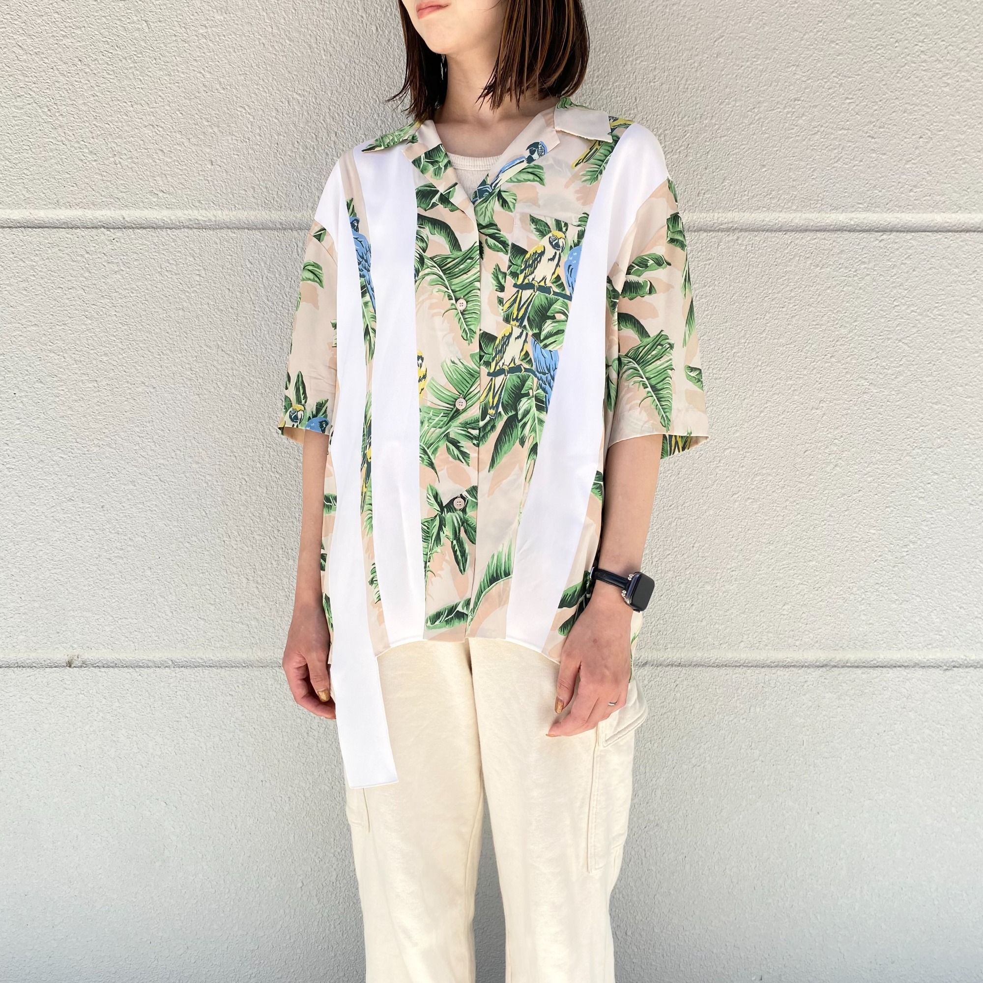 【STELLA MCCARTNEY】 オーガニックコットンポプリン シャツ STELLA MCCARTNEY + NET SUSTAIN organic cotton-poplin shirt
