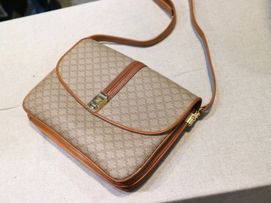 ≪VINTAGE ITEM≫ CELINE/セリーヌ マカダムショルダーバッグ入荷しま 