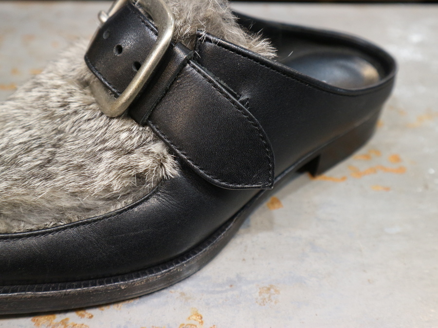 Hender Scheme CLASP MULE SHRINK BLACK | エンダースキーマclasp Mule