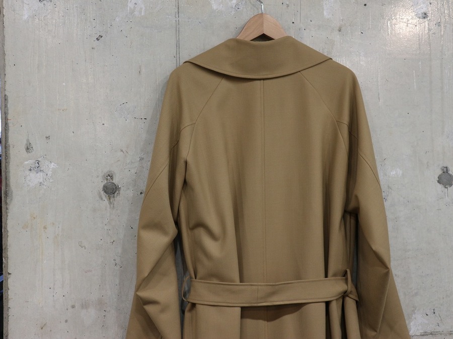 HEVO / イーヴォ 】ポリエステルコットンダブルブレストコート入荷しま