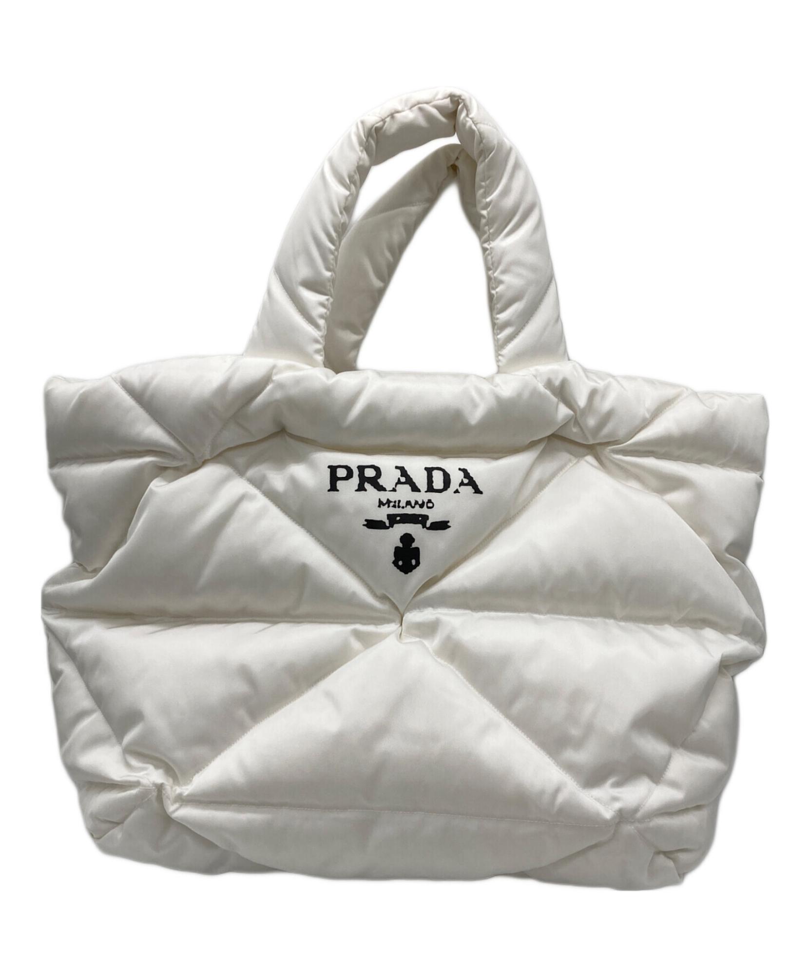 PRADA / プラダ】Re-Nylon パテッドトートバッグ | 洗練された白が日常