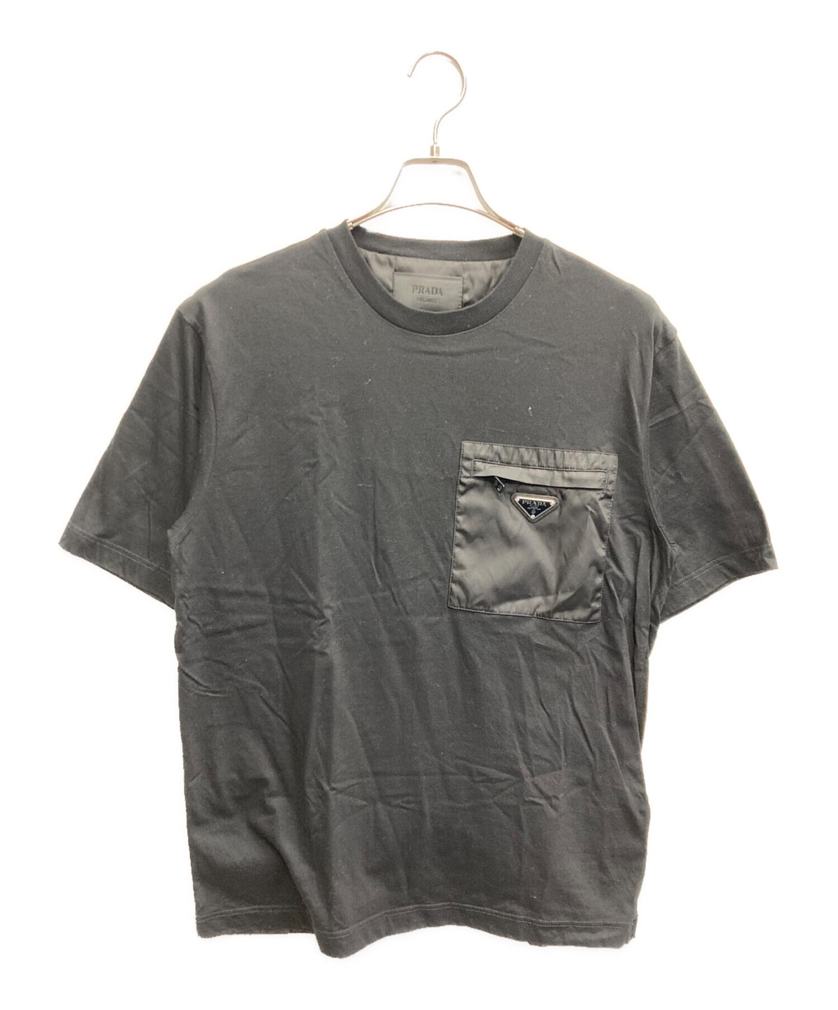PRADA / プラダ】トライアングルプレート ナイロン切替ポケットTシャツ